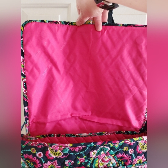 Vera Bradley Messenger Bag in Petal Paisley Navy Summer 2014 - Picture 10 of 14